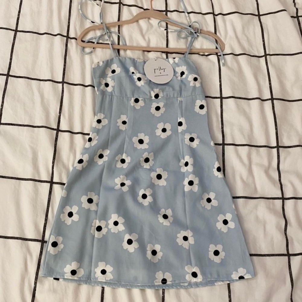Princess Polly blue floral dress